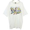 TSi 90s Made In USA Old DAD Short Sleeve T-shirt L White Men's Used