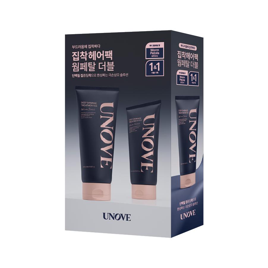 UNOVE Deep Damage Hair Treatment EX Intensive Repair Hair Treatment Set 320 ml + 320 ml (Select Option)