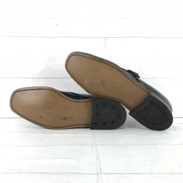 European Vintage Goodyear Leather Monk Strap Shoes [7/25.5/Black] Dress(USED)