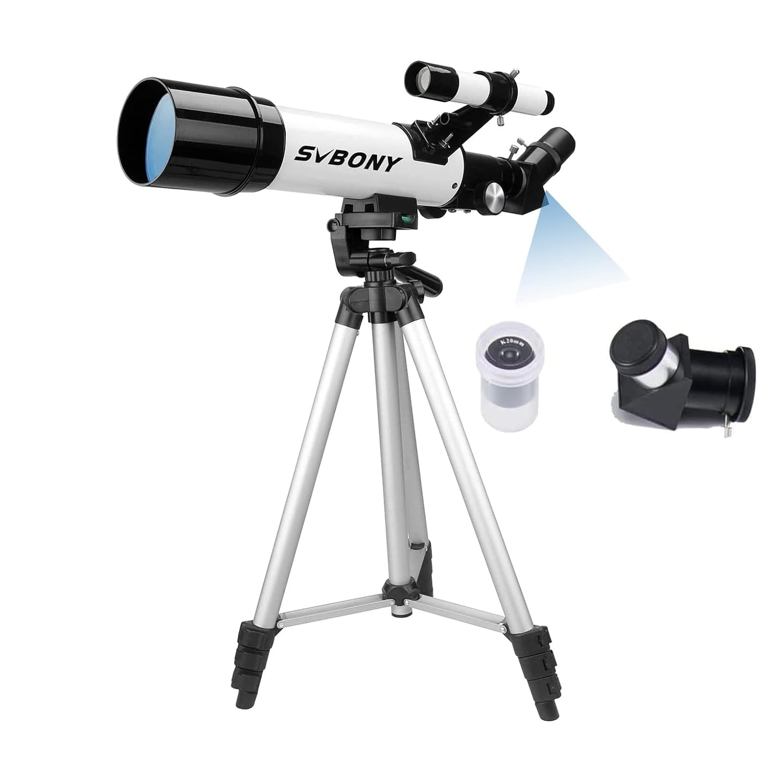 

SVBONY SV501P Astronomical Telescope, Beginner s 60mm Large Aperture Telescope, Saturn s Rings Visible, Zenith Prism, Smartphone Photography, Easy