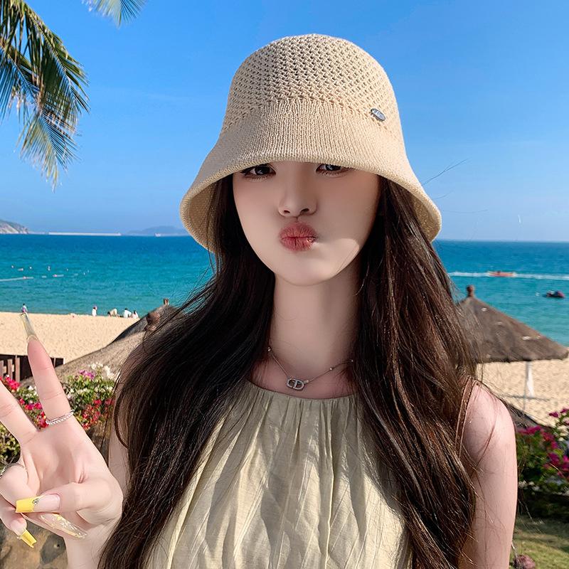 Temperament Beach Hat Summer Visor Bucket Hat For Women Girls Fisherman Hat Sun Hats Outdoor Travel Sunscreen Hats Gifts