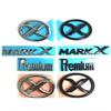 JLPC6 1 Pcs 3D ABS MARK X Emblem Premium Car Badge X Rear Truck Car Stickers Decor For MARKX MARK-X Car Accessories