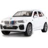 1:32 Compatible for BMW X5 SUV Model Car Toy, Zinc Alloy Pull Back Toy Car with Sound and Light for Kids Boy Girl Gift