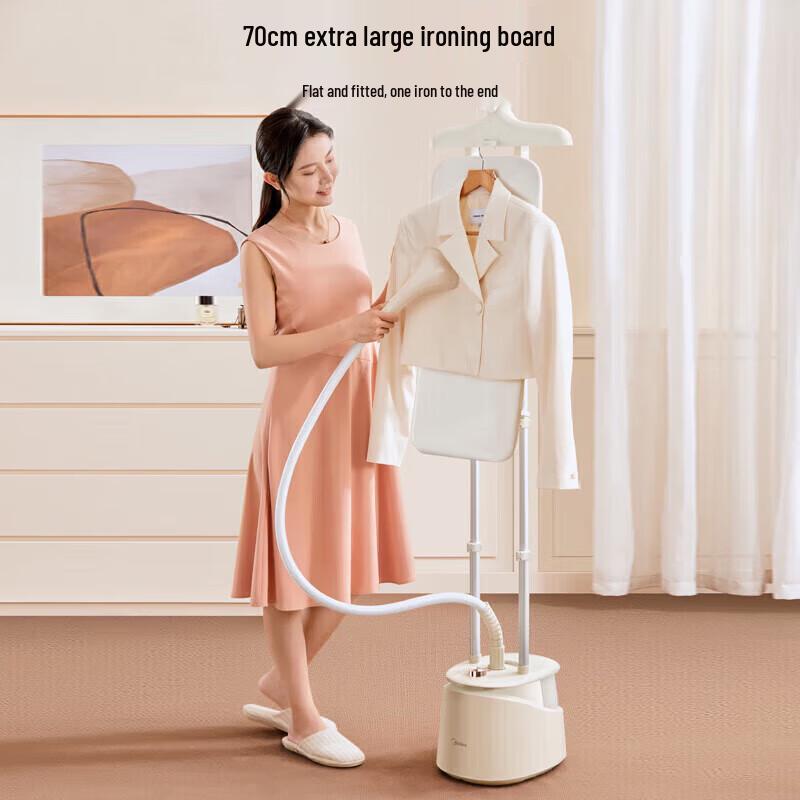 Midea Upgraded Garment Steamer with Large Ironing Panel CN plug (adapter included)