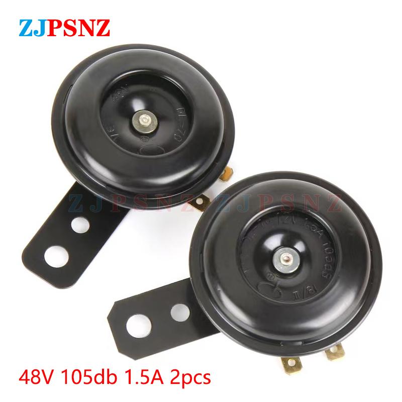 Horn 6V 12V 24V 36V 48V 60V 72V Scooter e-Bike Motorcycle Electric Horn Kit Waterproof Round Super Loud Horn Speaker 105db 110db