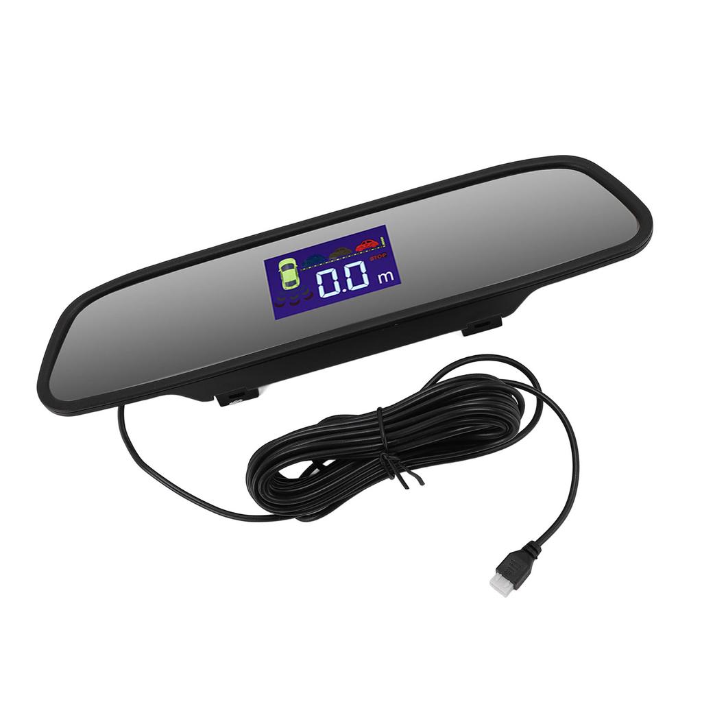 Car Reverse Radar System with 4 Sensors Wide Detection Range 0.3 To 2.0M Radar Parking Assistance