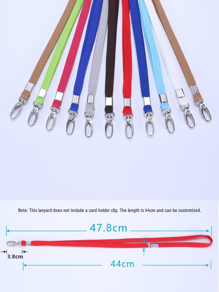 Cotton Rope ID Badge Lanyard with Egg-Shaped Hook for Work or School