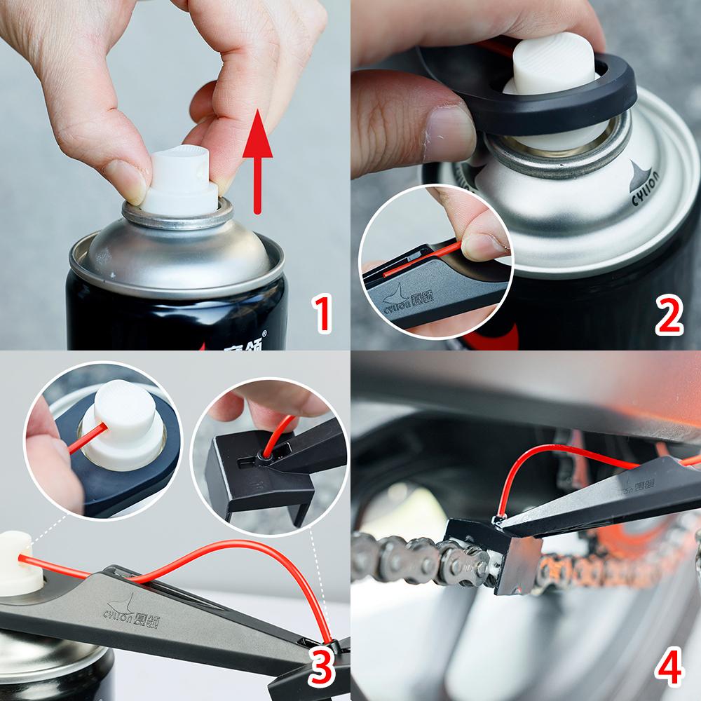 Chain oiler oil pollution box bicycle and motorcycle cleaning kit