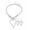 Collar de Caracola y Estrella de Mar con Viento Marino, Conjunto de Collares Grandes de Metal Dorado con Forma de Rosa Exagerada