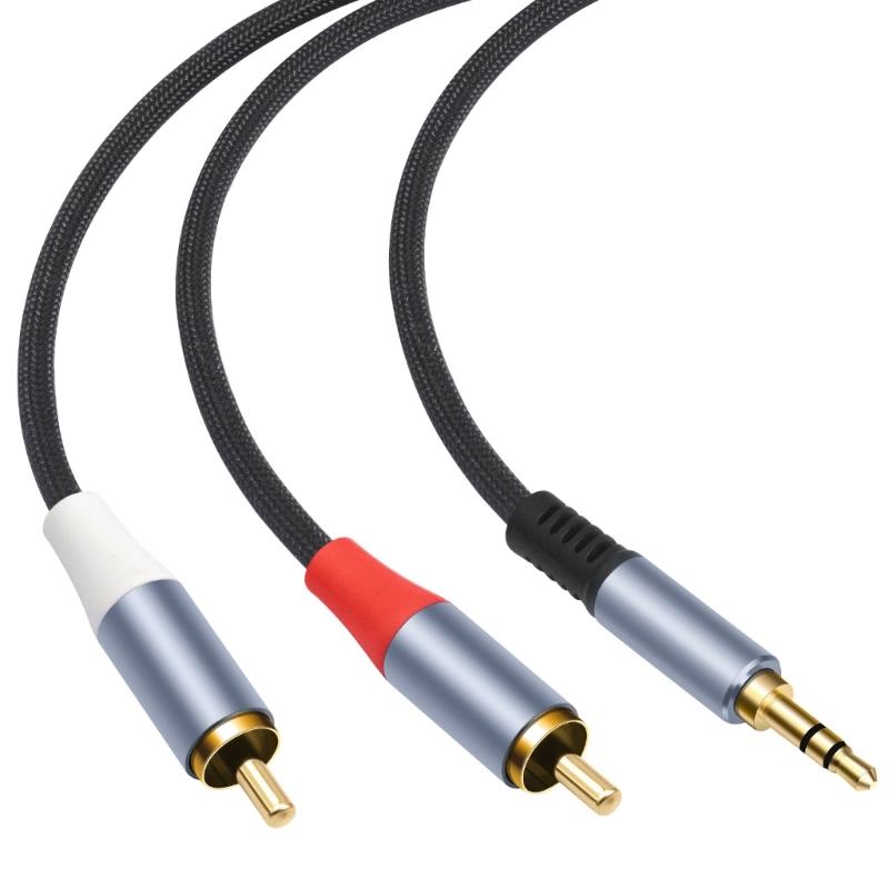 

Plugs and Play Stereo Music Cable 3.5mm Male to 2 Male Cable for Multiple Devices for Music and Movie Clear Output