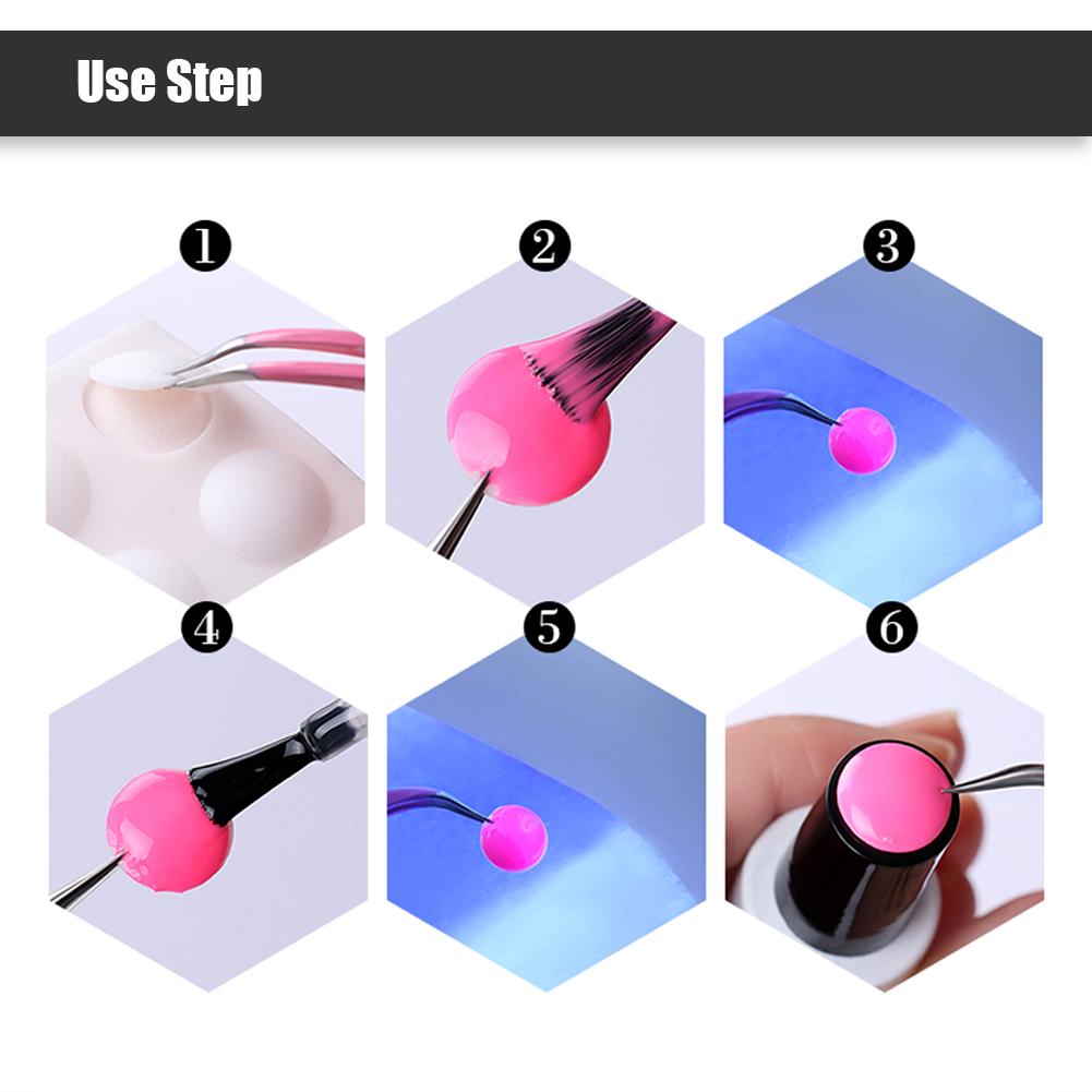 1 x 25Pcs Nail Color Button UV Gel Polish Display Label Sticker Adhesive Paster
