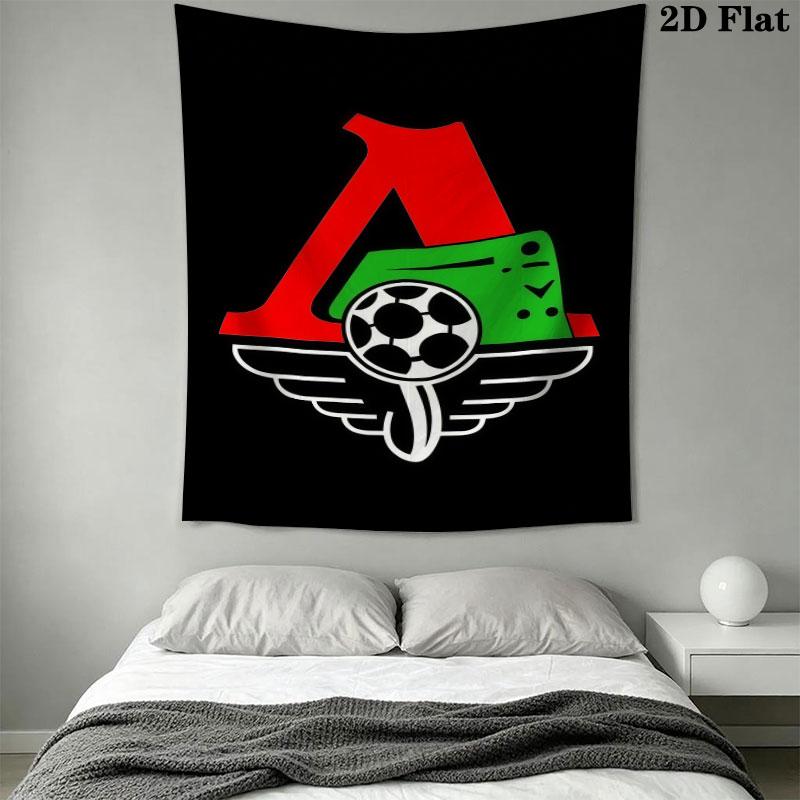 Lokomotiv Moscow Pride Wall Hanging Printed Fabric Blanket Decorative Tapestries for Bedroom Living Room Home Decor