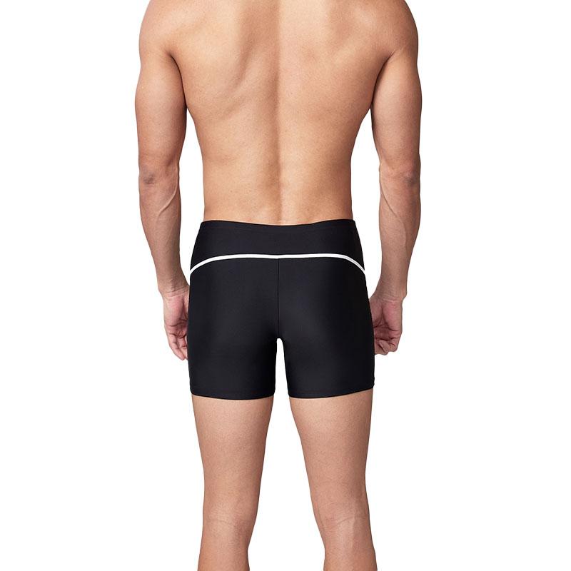 Anta Water Resistant Breathable Slim Fit Professional Competitive Training Swim Shorts Men swimwear Black 1824532401-10