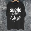 Suede Rock Band Mote T-skjorter For Unisex Unisex Bomulls T-skjorte Klær