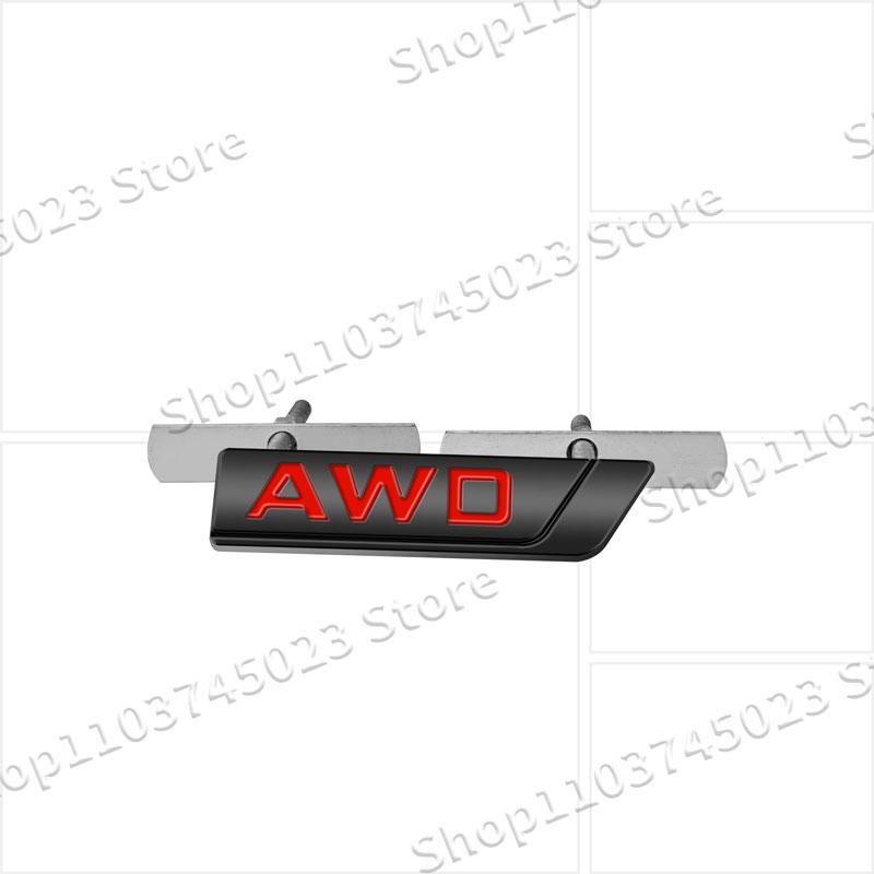 1Pc 3D Metal AWD Logo Car Front Grille Emblem Sticker Decor For Coolray Emgrand Panda Tugella Trunk Rear Tailgate Accessories