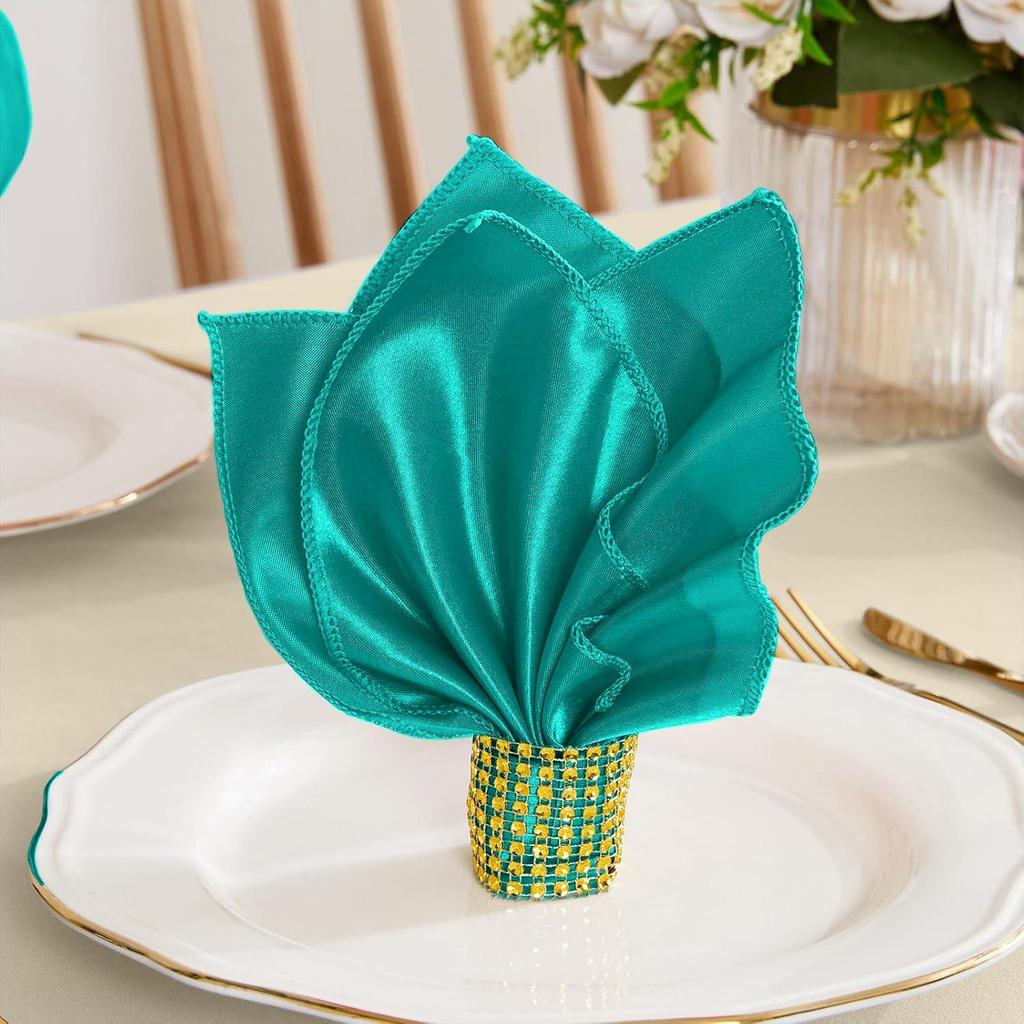 Satin Polyester Luxury Napkin for Weddings & Festive Table Decoration