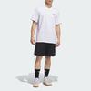 Adidas Skateboarding 4.0 Logo Tee White/Black Men Streetwear IY1604