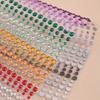 1-4pcs Colorful Makeup Rhinestone Stickers Party Shining Diamond Sticker Multipurpose DIY Glitter Gems for Face Hair Body Eye