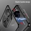 Honor 400pro Metal Frame Phone Case: Snap-Button, Frosted Back, Protective Mirror.