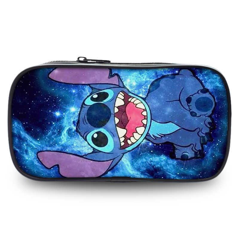 Adorable Stitch Student Single Layer Pencil Case Cute Cartoon Stationery Storage Bag