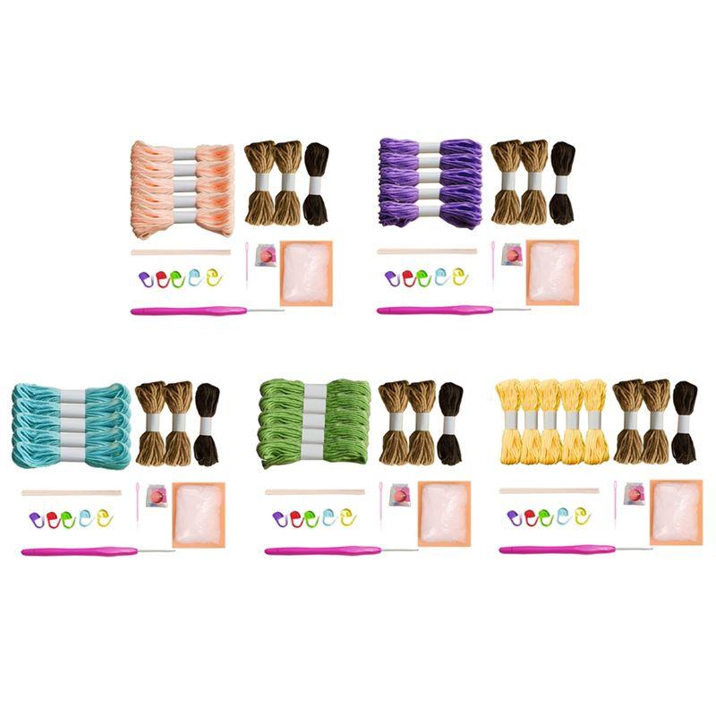 Хороший-1 НАБОР Крючком Для Начинающих Суккуленты Начинающий Крючок Основной Набор Для Полных Новичков Взрослых Вязание Крючком Вязание K