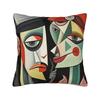 Picasso Funky Art Lady Hat Square Pillow Case Cushion Covers Custom Zippered Decorative Pillowcase For Sofa 40*40Cm