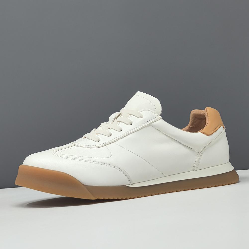 Кожаные кеды нишевая высококачественная повседневная обувь 38