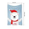 Tuniu Merry Christmas Plush Teddy Bear Kids Fleece Blanket Sofa Bed Throw Warm Soft Cute Gift