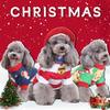 Multiple Type Christmas Pet Costume with Hat Set Cat Dogs Pullover Keep Warm Jumpsuit for Pet Cosplay Party