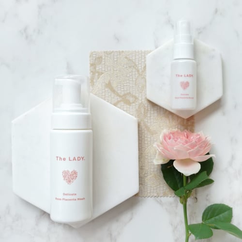 The LADY. Versailles Rose Fermented Soap, Delicate Zone, Rose Placenta Wash, Moisturizing, Deodorizing, Darkening, 150g, Made in Japan