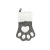 Non-woven Fabric Dog Claw Christmas Stocking Hairy Christmas Tree Pendant  Fireplace
