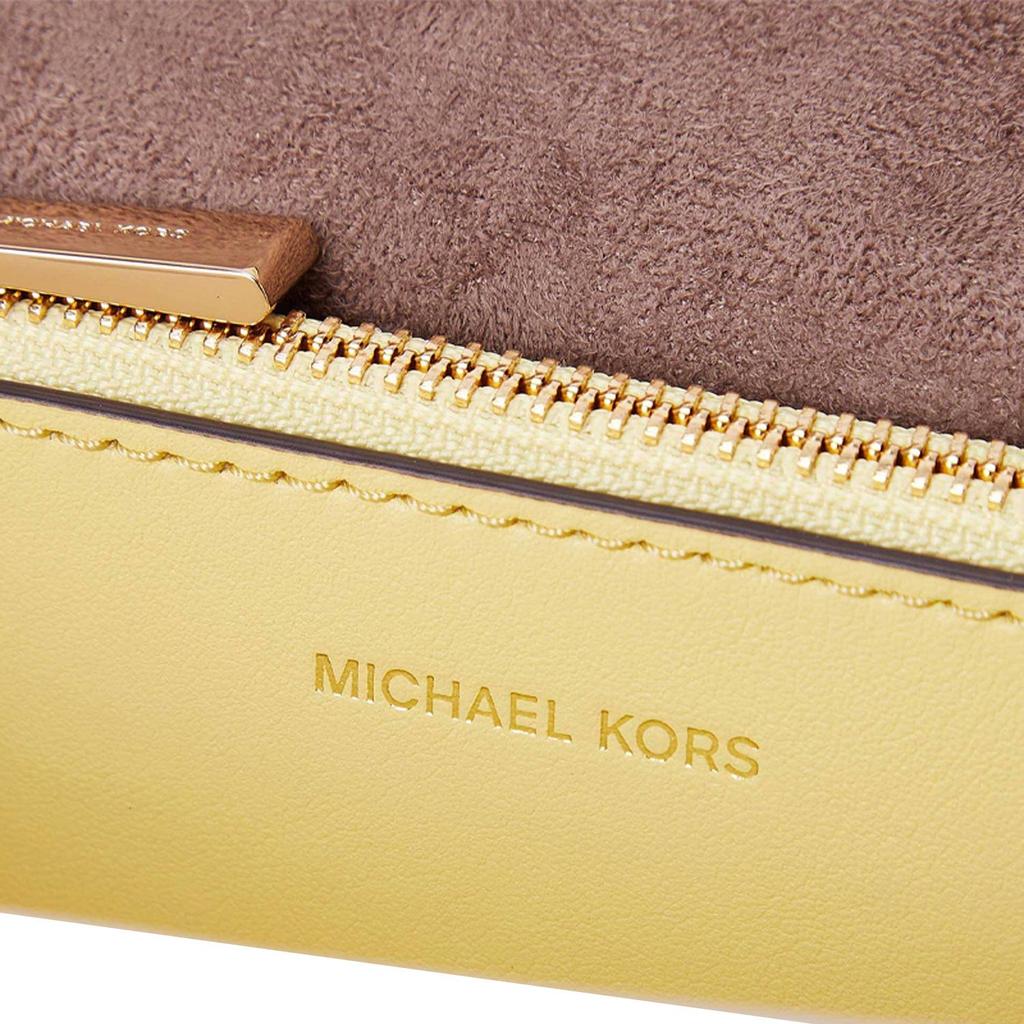 Michael Kors Mk Cece Color Block Chain Commute Crossbody Shoulder Bag Women Bags Goose-Yellow 30T0G0EL2T-733