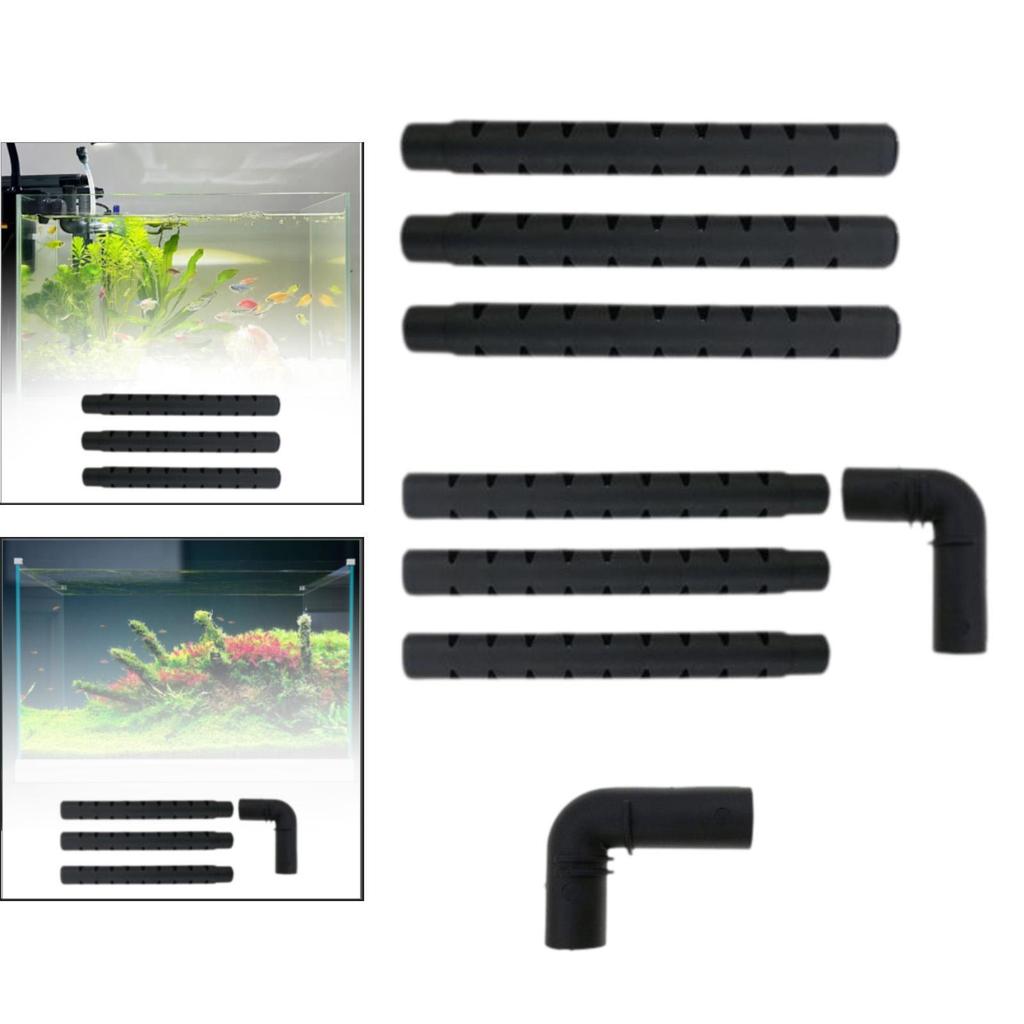 ABS Plastic Aquarium Canister Filter Inlet Tube Multi-part Rainfall Accessory for Fish Tank External Filtration Pump Fitting