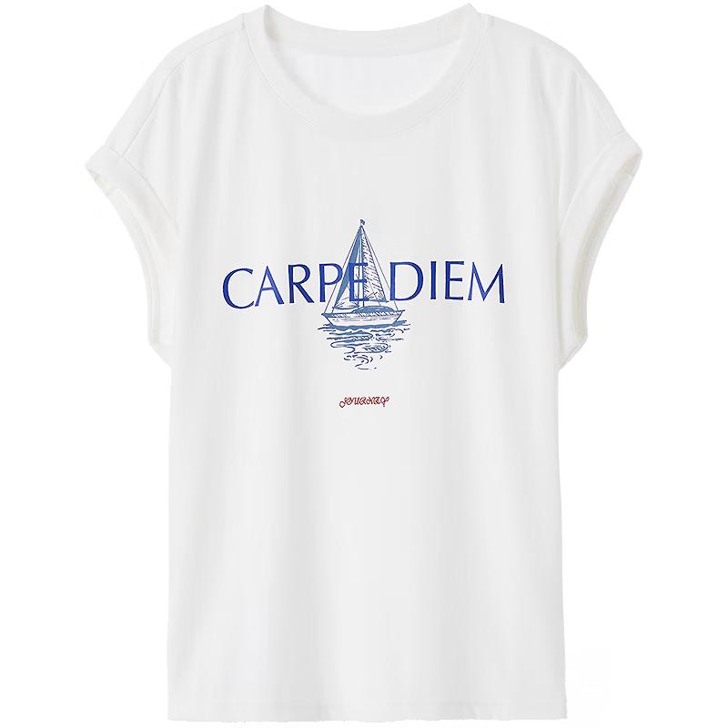 Women s Printed Raglan Sleeve T-shirt L