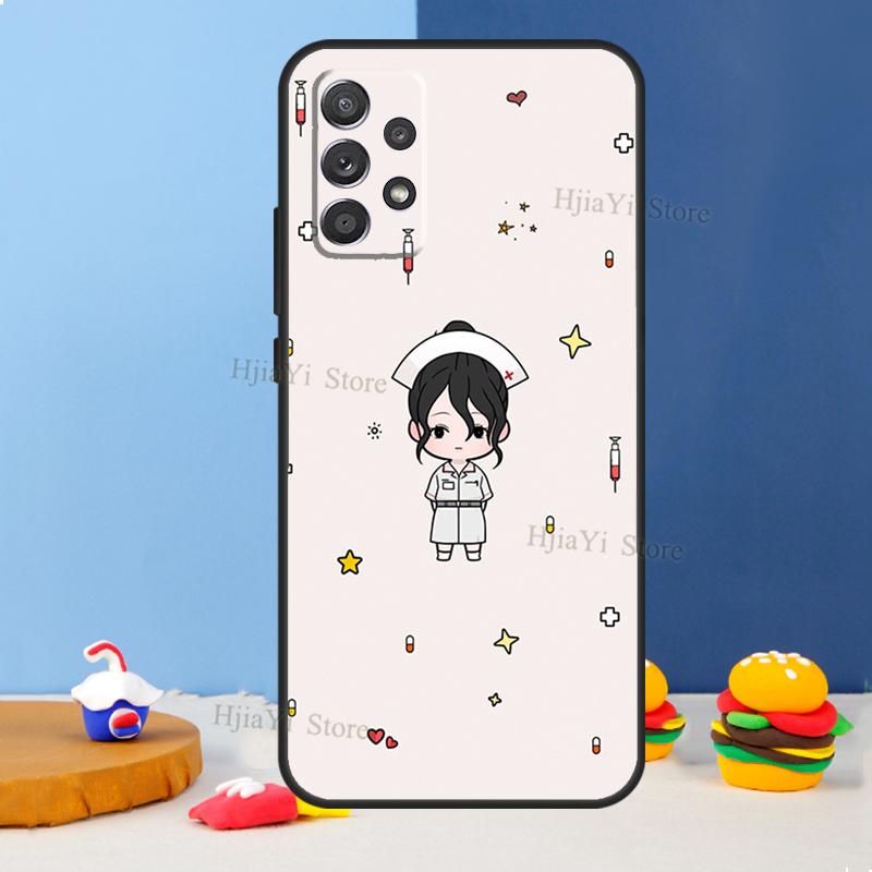 Nurse Medical Medicine Health Case For Samsung A54 A34 A14 A13 A23 A33 A53 A73 A51 A71 A72 A12 A22 A32 A42 A52 Back Cover