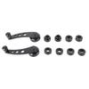 Black Window Winder Aluminum Alloy Window Handle Replacement  for Sedan, Truck, Classic Car