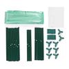 Greenhouse Portable Plastic Bird Pest Control Garden Plant Insulation Greenhouse Cover Include Iron Shelf Outdoor 59x39.4x19.7""