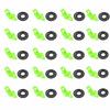 20PCS ABS Fishing Hook Holder with 3 Size Rubber Rings Lure Holder  For Fishing Rod