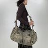 Women'S Retro Washed Denim Shoulder Bag Street Dark Personalized Rivet Messenger Bag