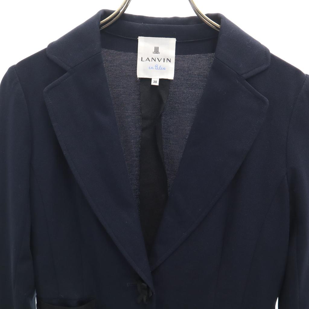 LANVIN en Bleu made in Japan lapel Jacket 38 Navy Women Used
