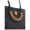 Versace La Medusa Classic Solid Color Large Chain Commuter Fashion Tote Bag Women Tote Bags Black 1004462-DVIT2T-1B00V