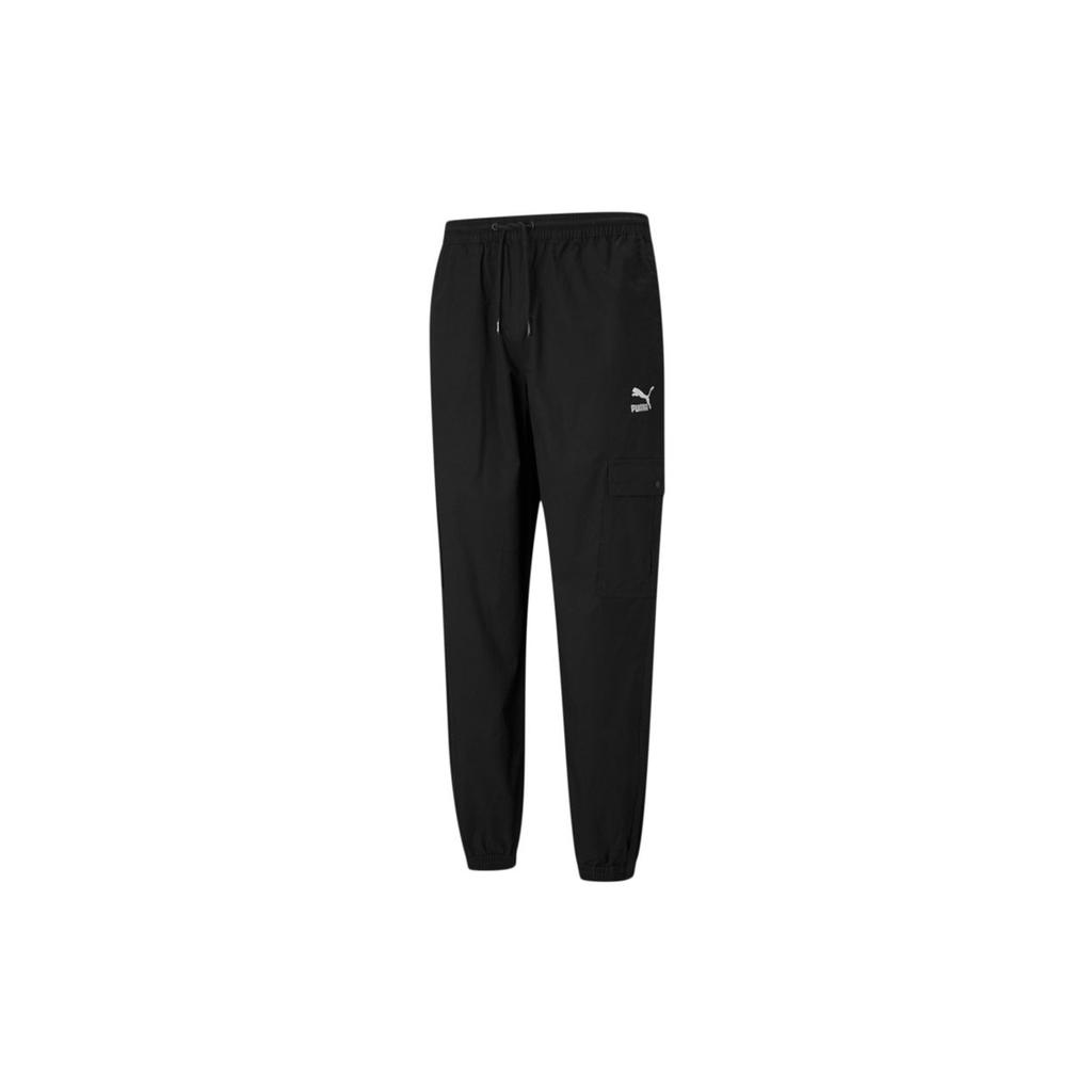 Puma Casual Sports Woven Tapered Pants Men Bottoms Black 531361-01