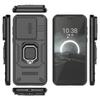 For Huawei Pura 70 Case PC+TPU Protective Phone Shell with Slide Lens Cover