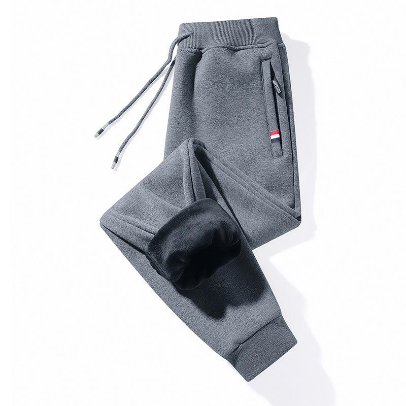 Ανδρικές Φόρμες Βαμβακερές με Ελαστική Μέση για Μεσήλικες και Ηλικιωμένους - Φαρδιές, με Βελούδο, Μεγάλο Μέγεθος