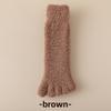 Winter Coral Fleece Five-Toe Socks – Thickened Warm Sleep and Floor Socks for Men and Women