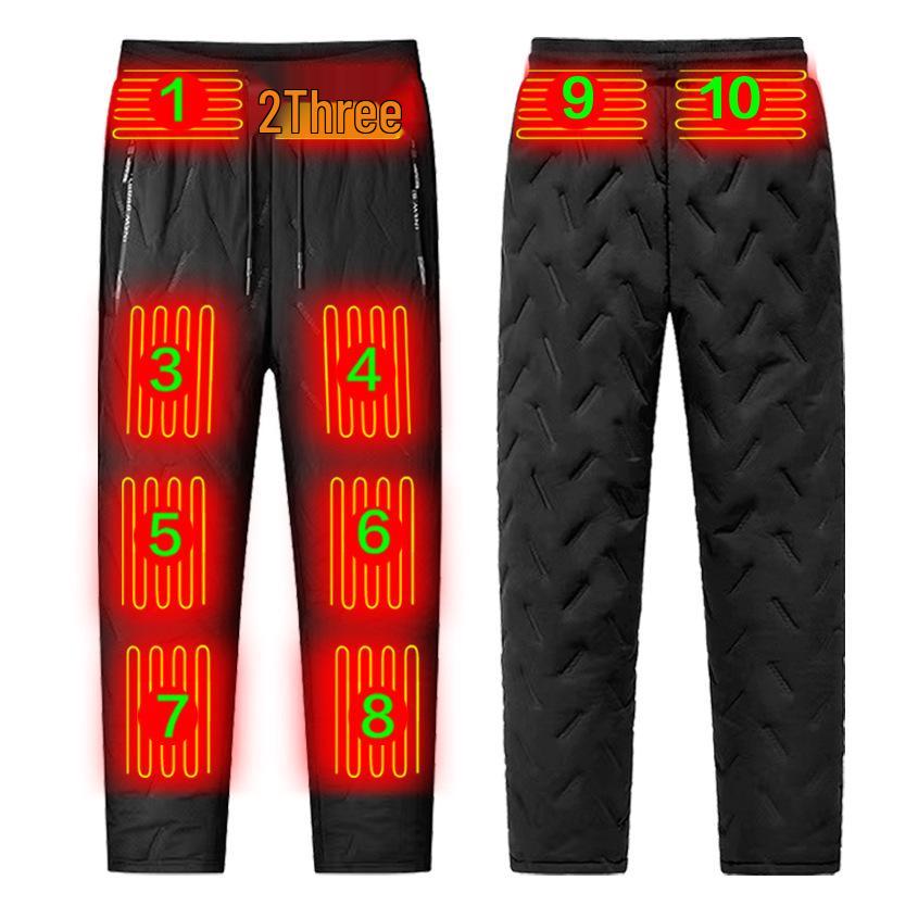 Ten Zone USB Heated Men's Winter Pants with Lambswool