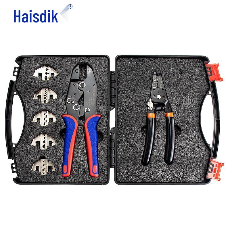 Haisdike Quick-Change Head 9-inch Crimping Pliers Set