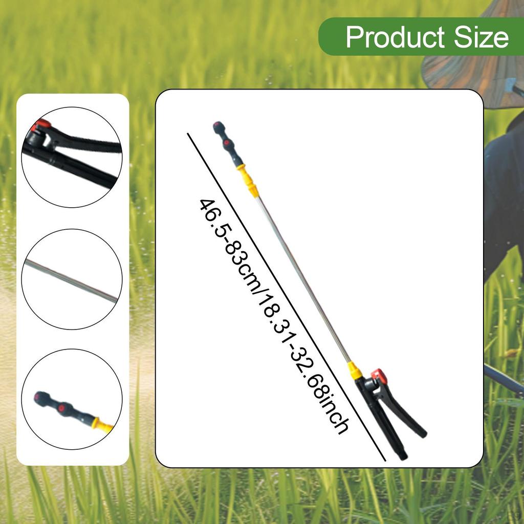 Garden Spray Wand Extension Rod 46.5cm-83cm for Outdoor Plants And Shrubs