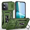 Case for Poco C85 - TPU+PC, Green, With Stand