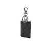 Daks Black Leather Dd Logo Keyring Dbho2e138